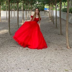 Red prom dress
